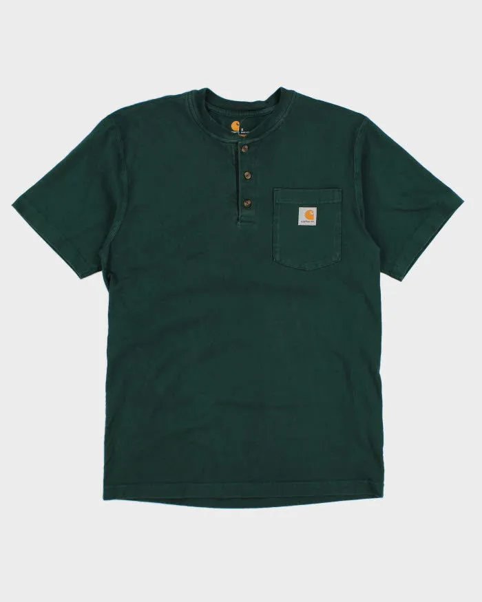 00s Carhartt Green Pocket T-Shirt - S