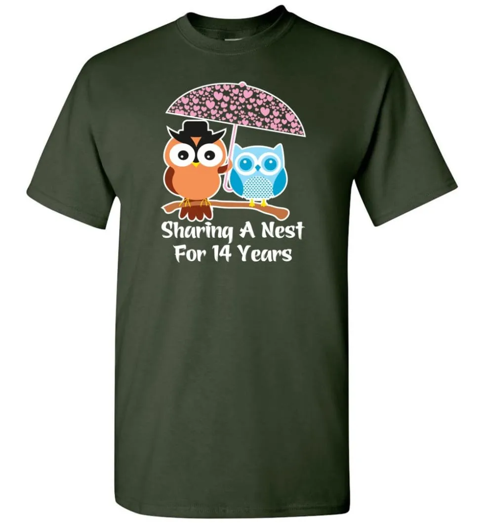 14 Years Wedding Anniversary Gifts Valentine's Day T-shirt