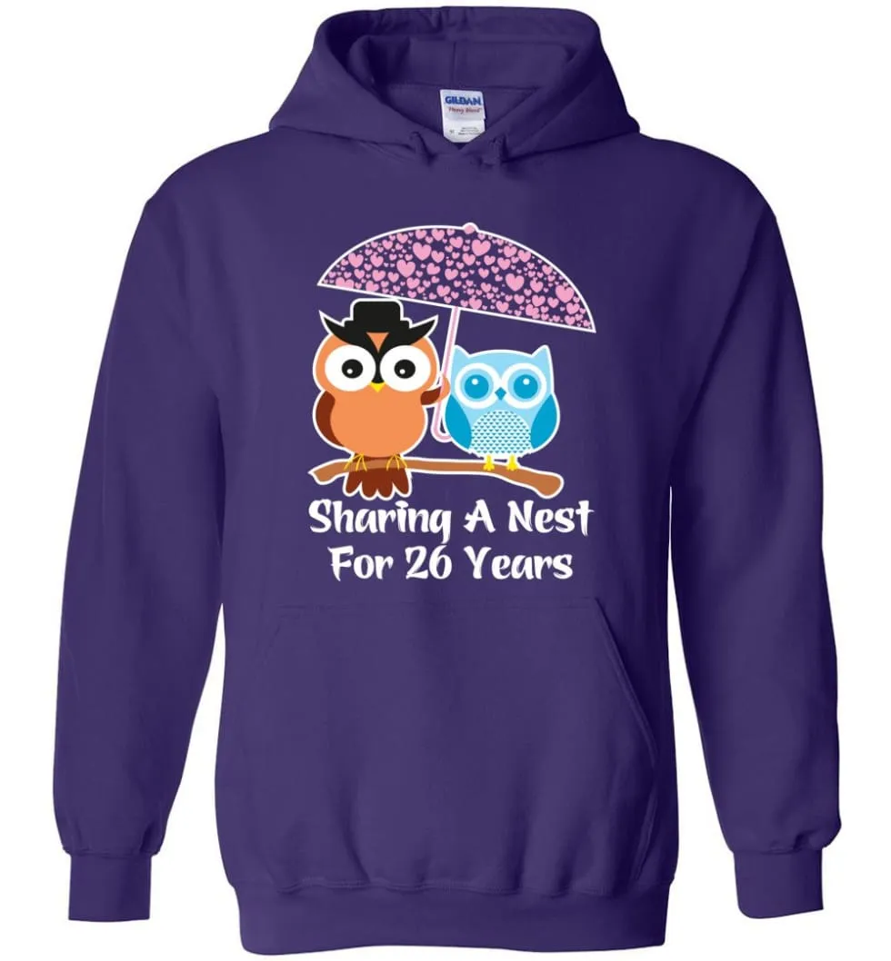 26 Years Wedding Anniversary Gifts Valentine's Day Hoodie