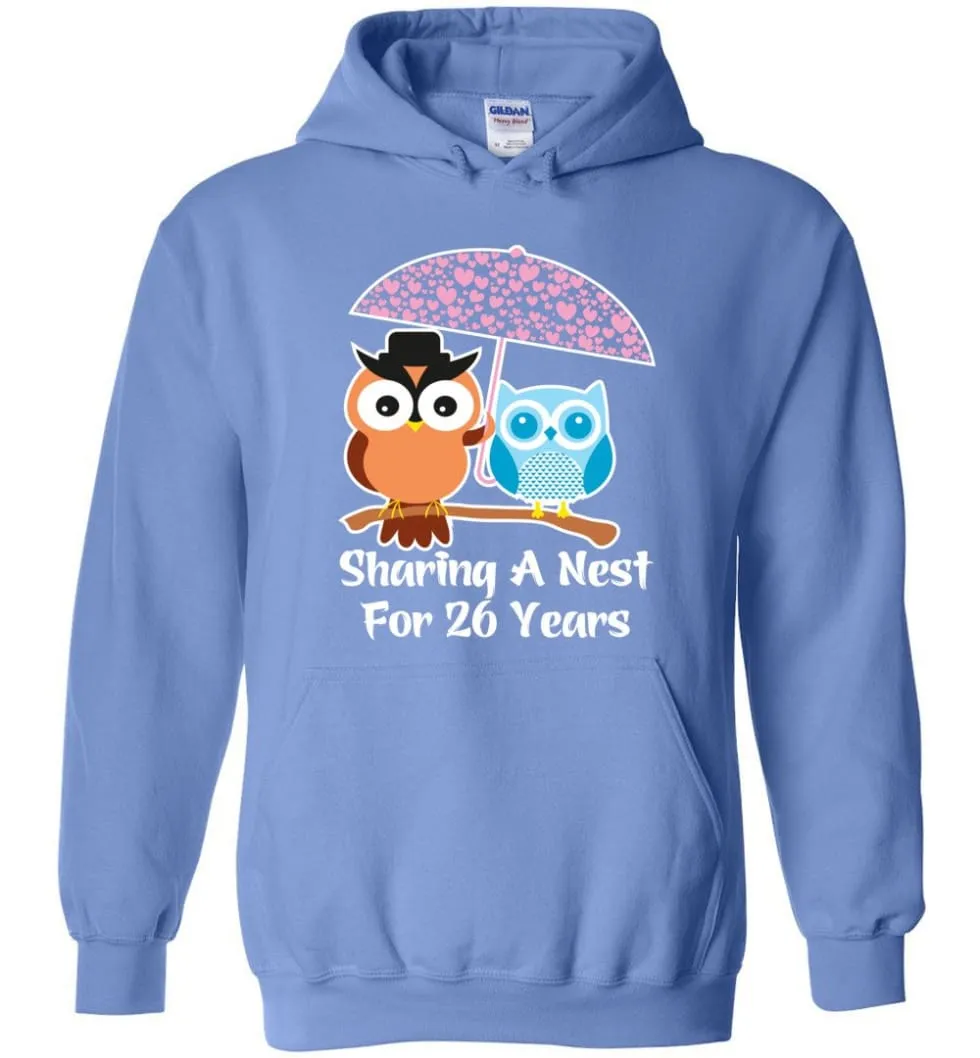 26 Years Wedding Anniversary Gifts Valentine's Day Hoodie