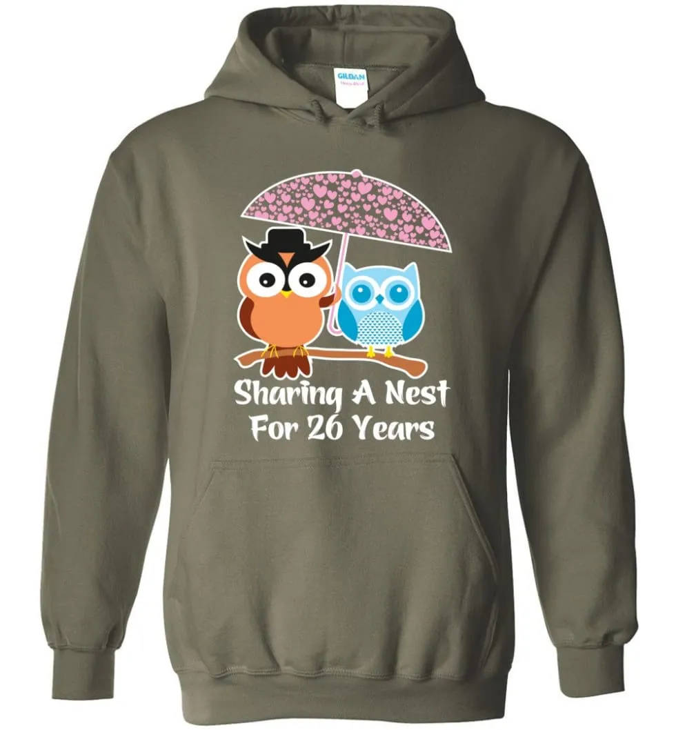 26 Years Wedding Anniversary Gifts Valentine's Day Hoodie