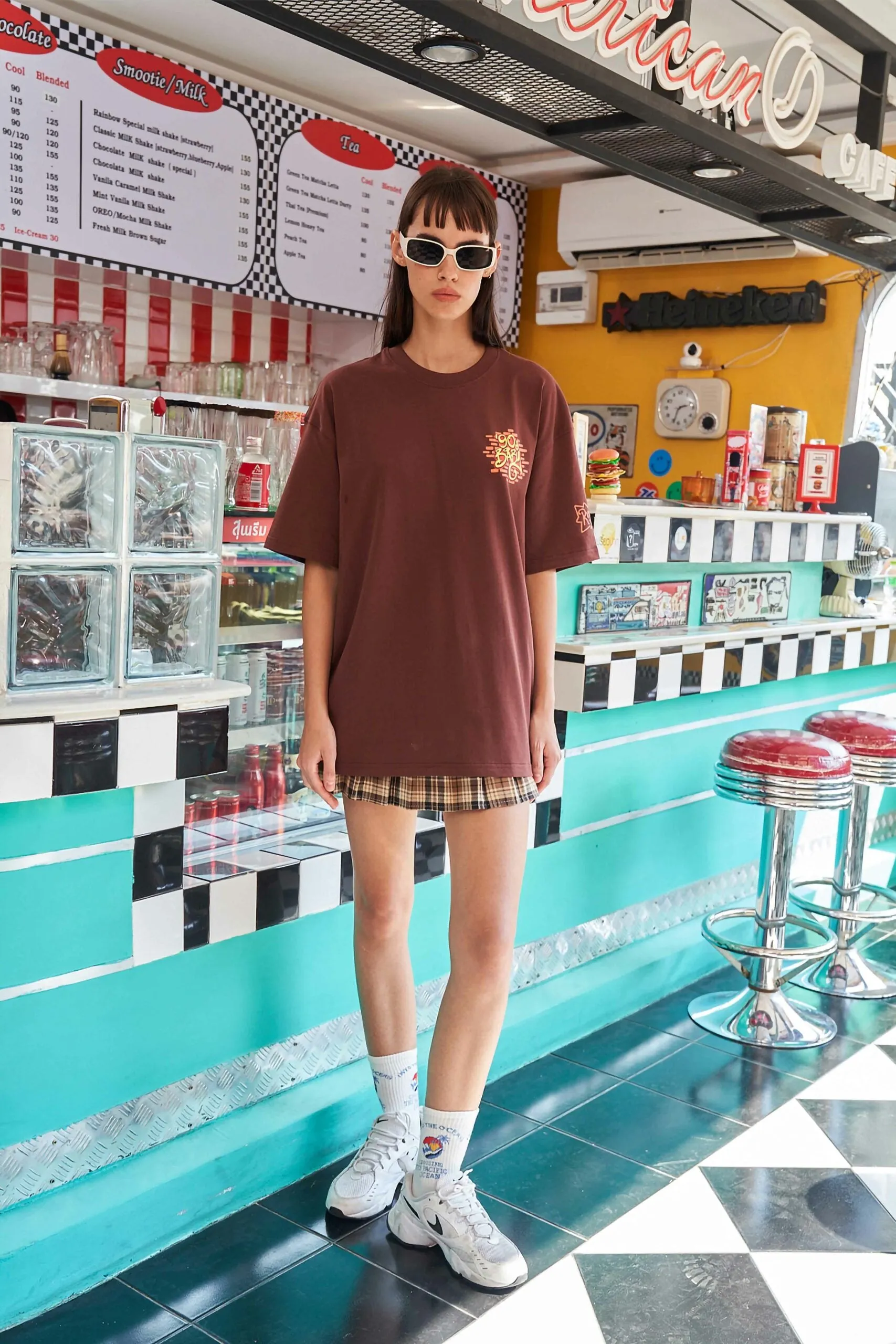 90's Brown Oversized T-Shirt