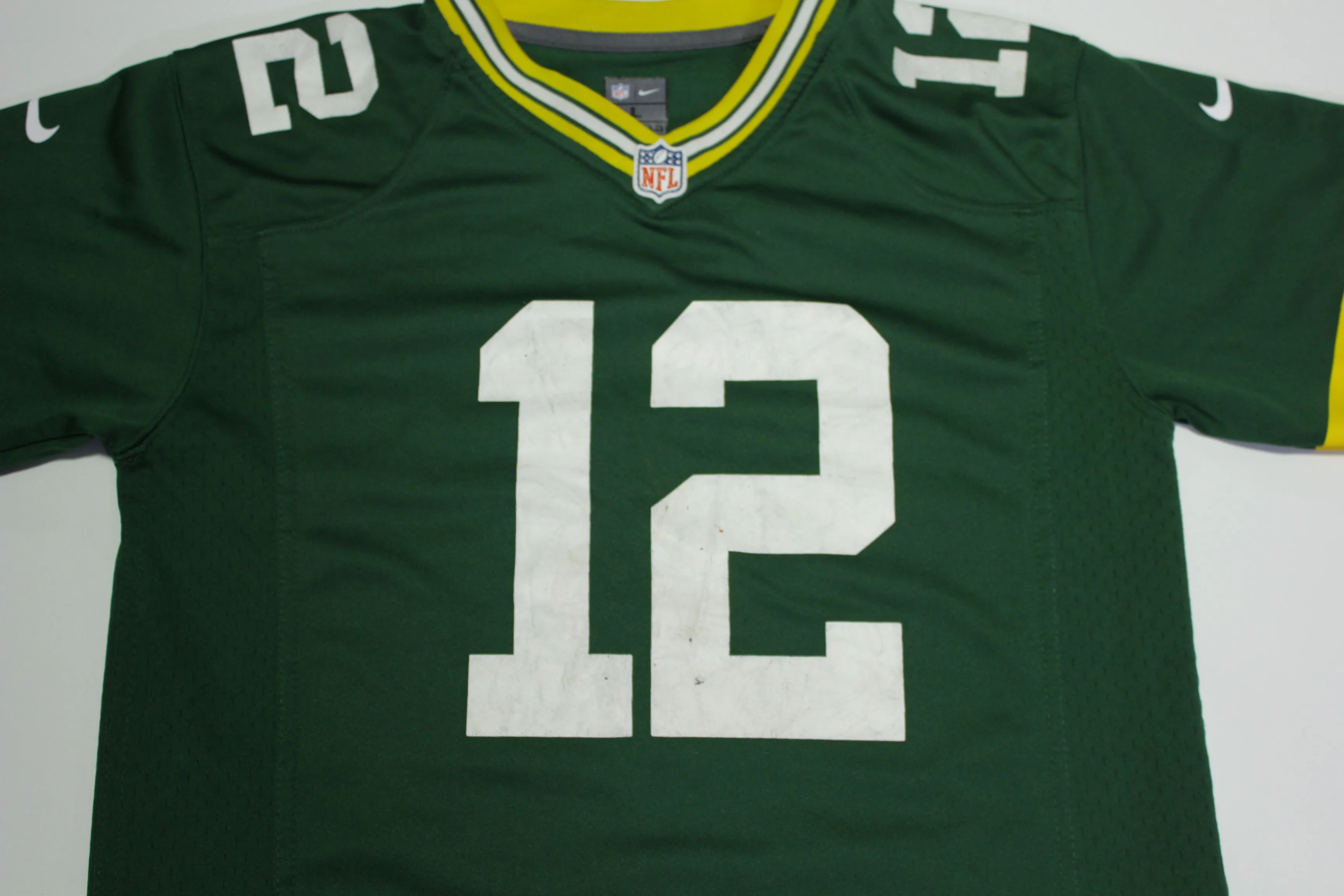 Aaron Rodgers Nike On Field #12 Green Bay Packers Jersey