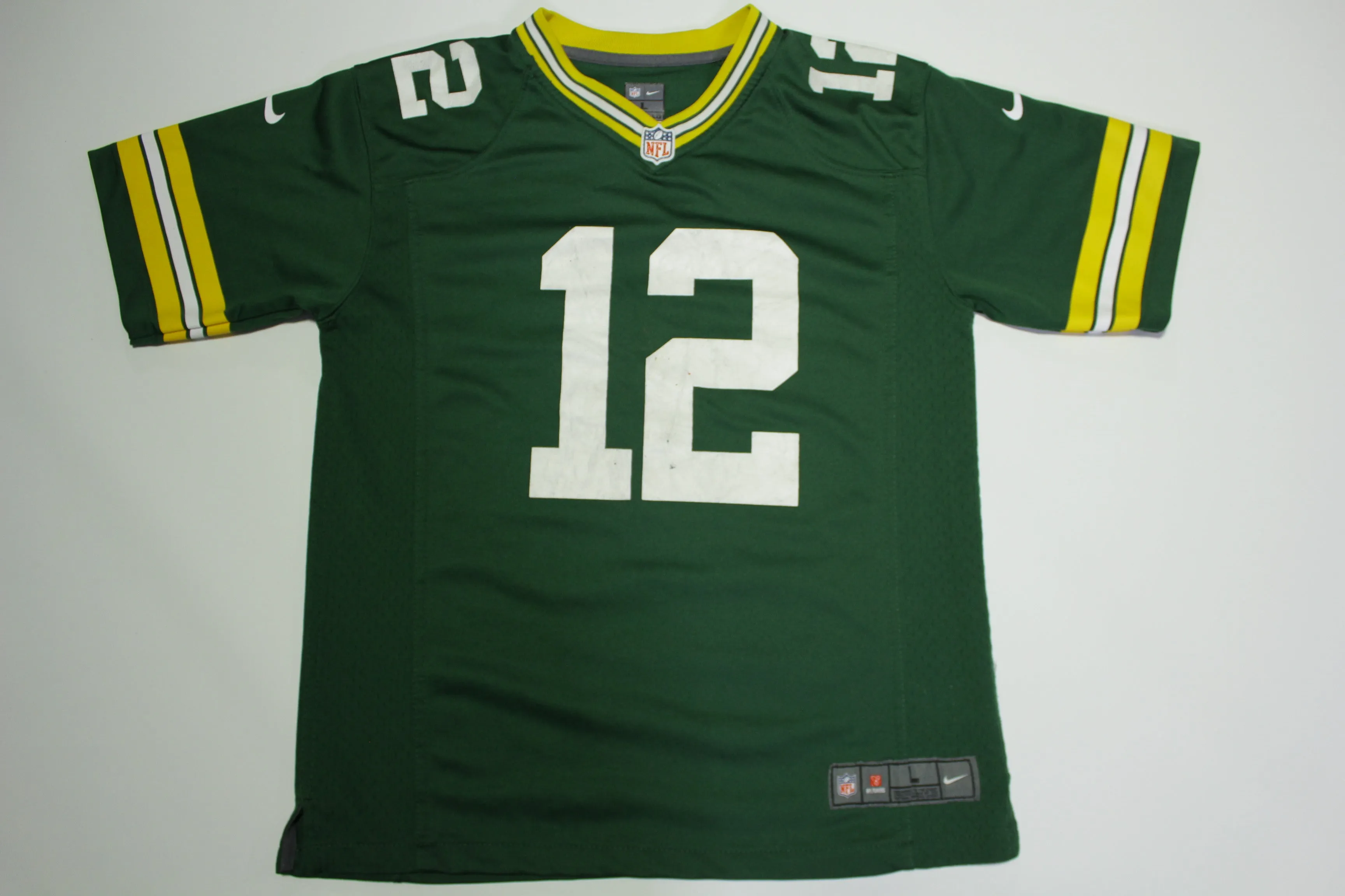 Aaron Rodgers Nike On Field #12 Green Bay Packers Jersey