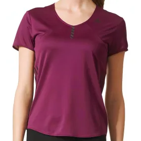 adidas Adizero Short Sleeve Womens Running Top - Purple