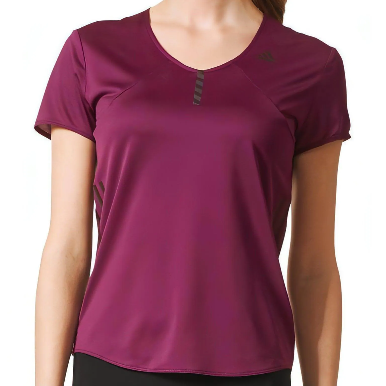 adidas Adizero Short Sleeve Womens Running Top - Purple