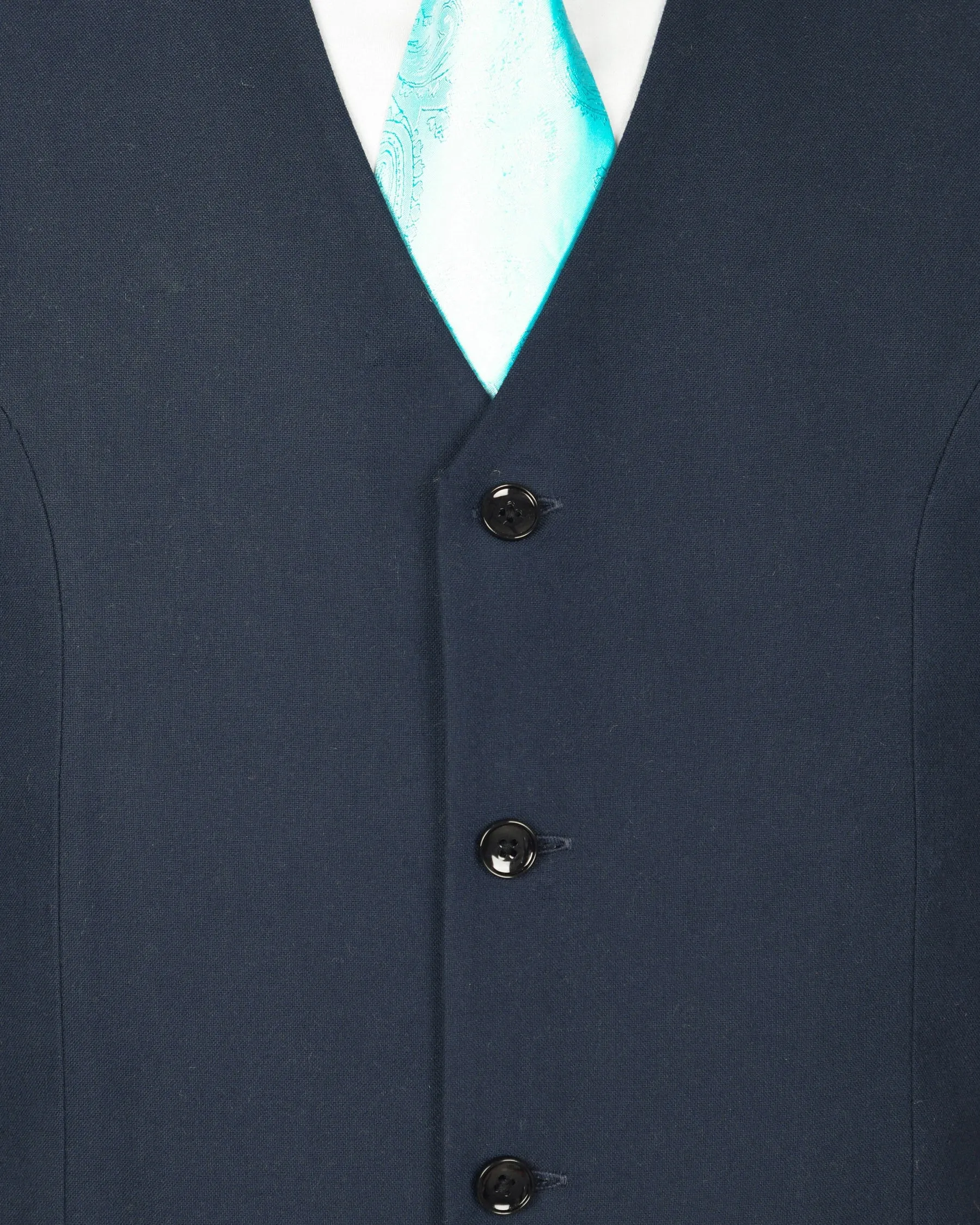 Aegean Blue Premium Cotton Waistcoat