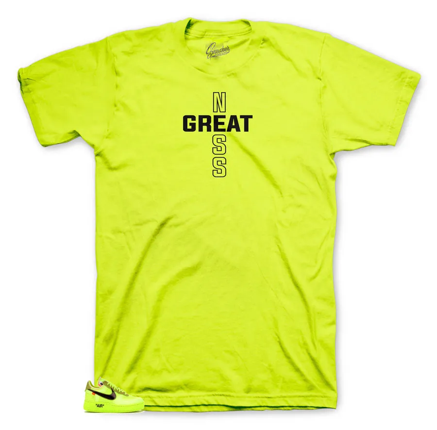 Air Force 1 Volt The Ten Shirt - Greatness Cross - Volt