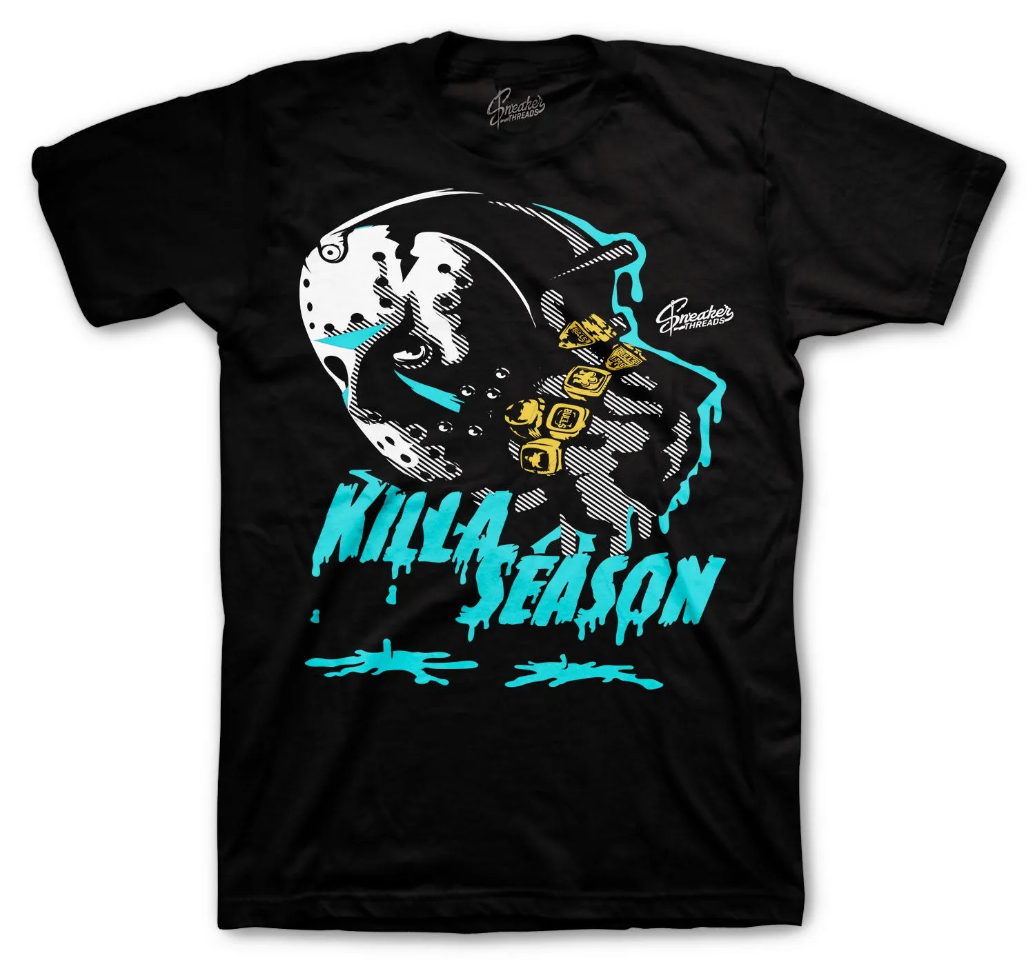 Air Max 90 Turquoise Shirt - Killa Season - Black