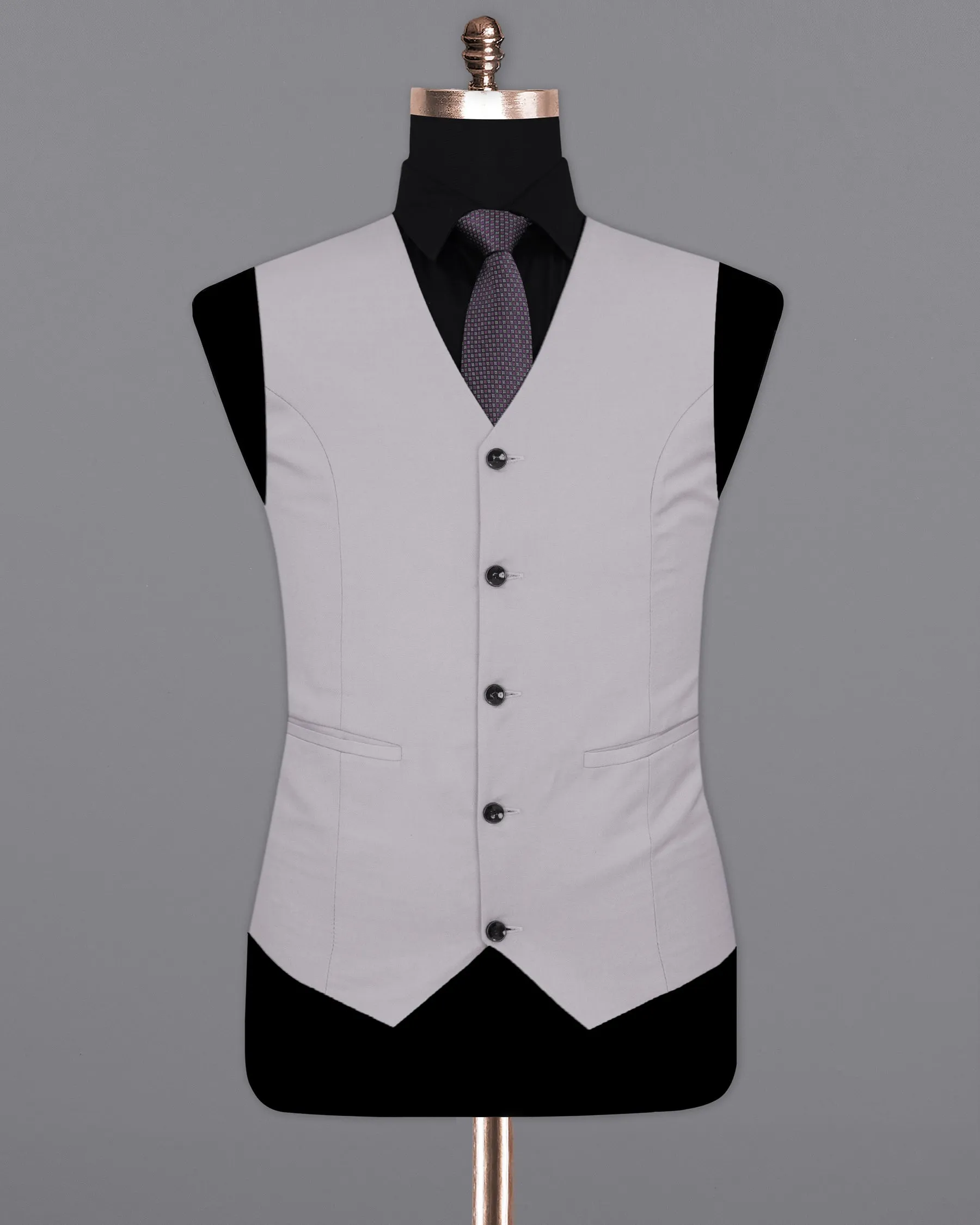 Amethyst Smoke Gray Waistcoat