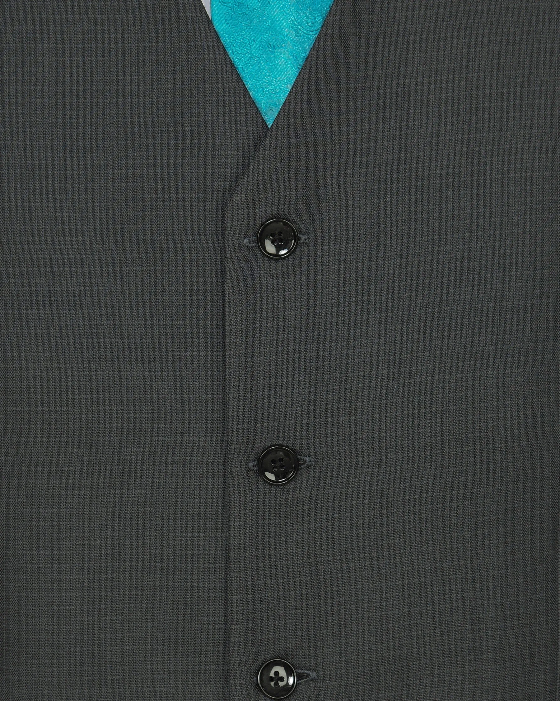 Anchor Grey Micro Checked Waistcoat