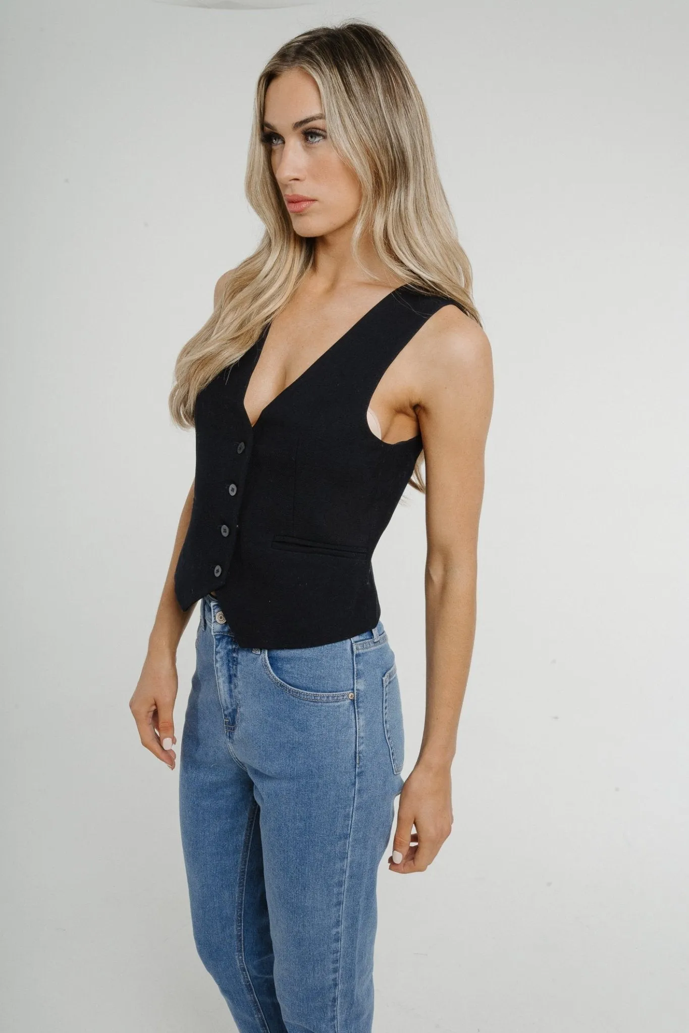 Arabella Waistcoat In Navy