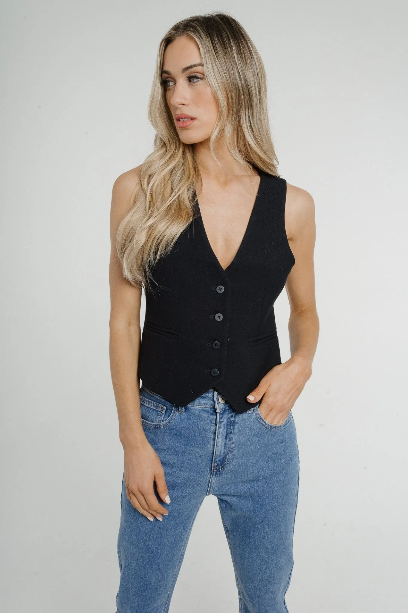 Arabella Waistcoat In Navy