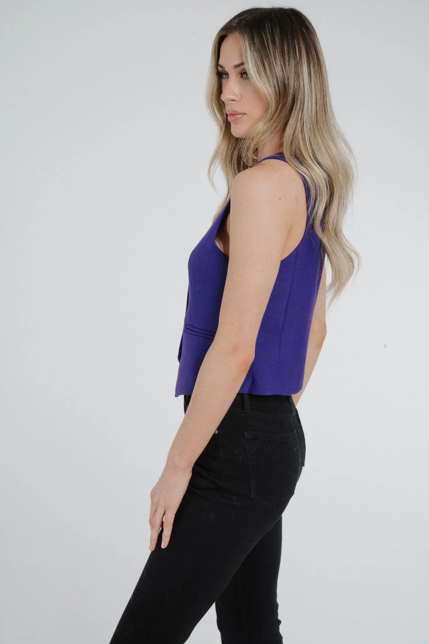 Arabella Waistcoat In Purple