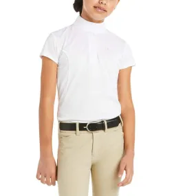 Ariat Youth Aptos Short Sleeved Show Shirt White