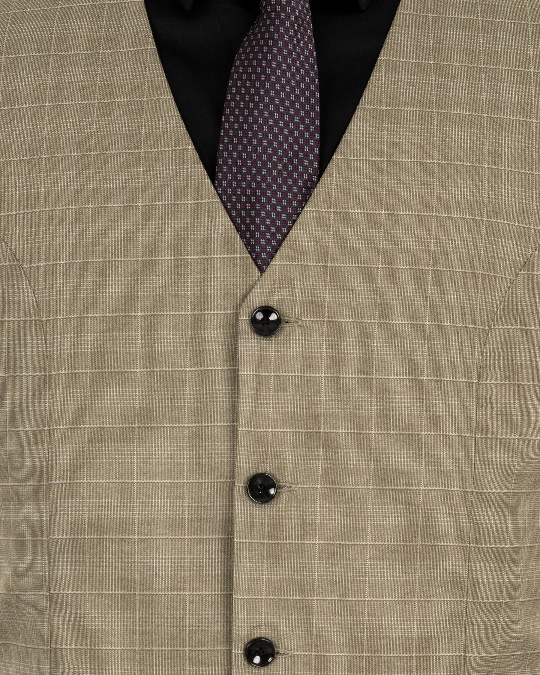 Arrowtown Brown Plaid Waistcoat