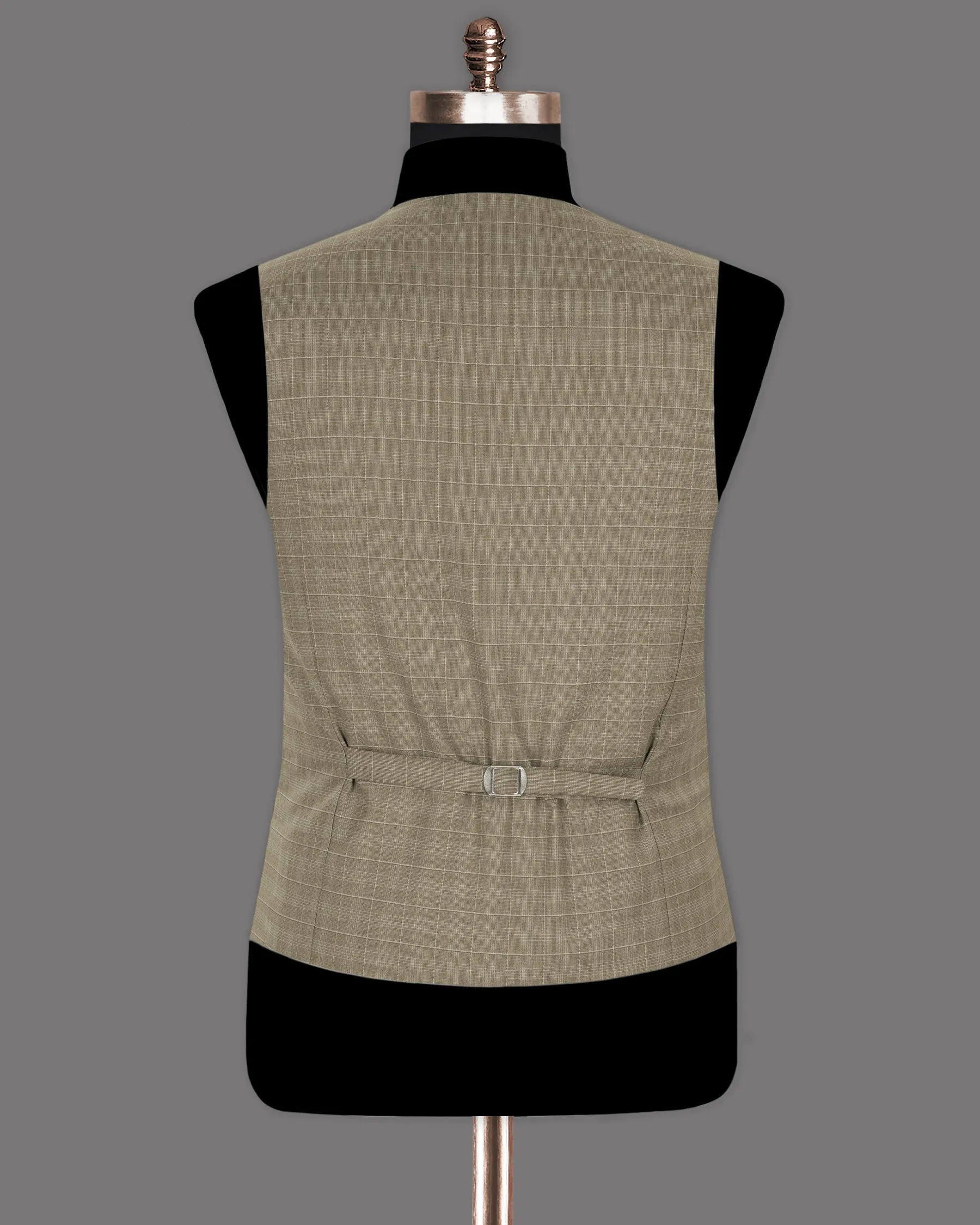 Arrowtown Brown Plaid Waistcoat