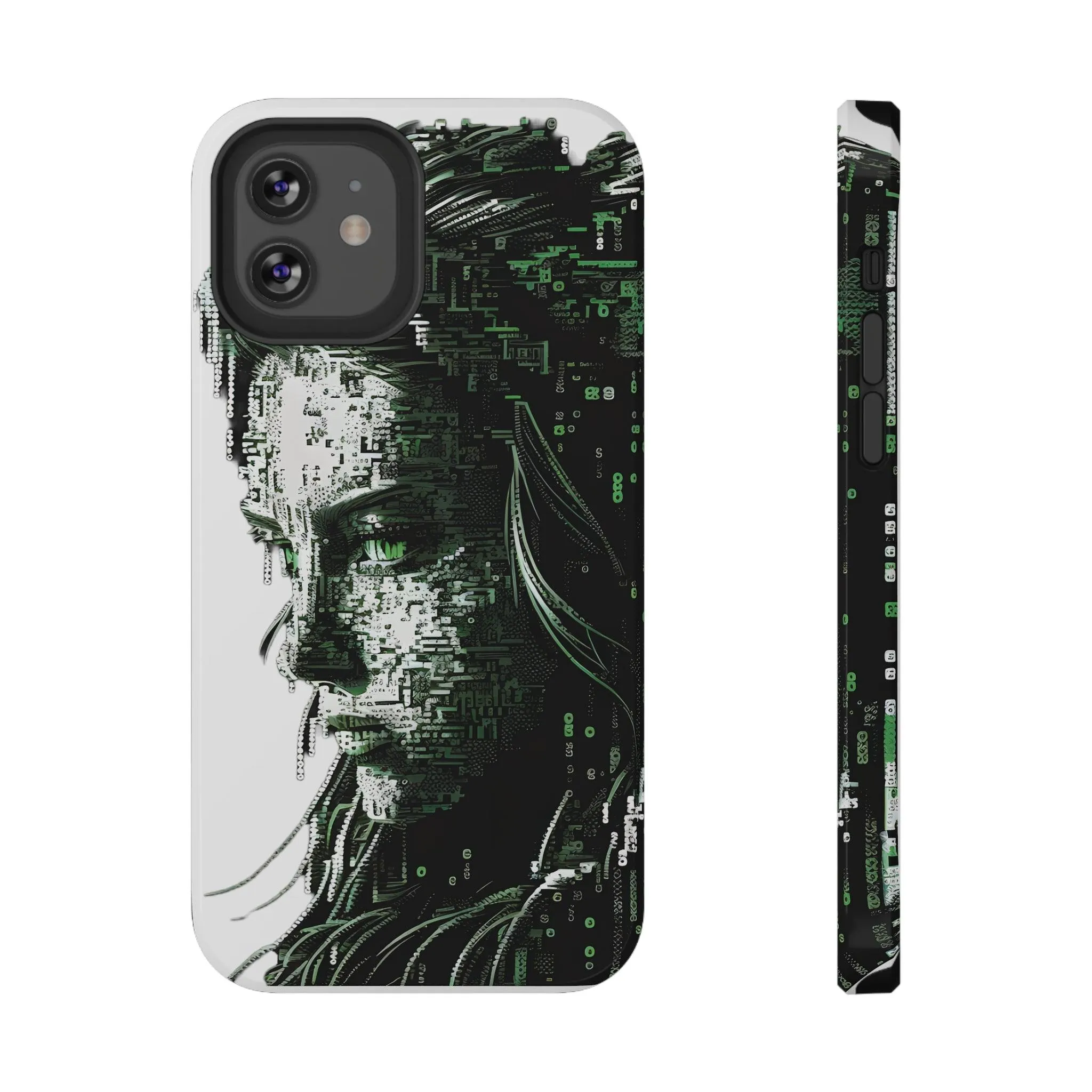 Artificial Intelligence AI Phone Case - Digital / Ansi / Ascii / the Matrix / AI / Lucy Woman - Samsung and Iphone