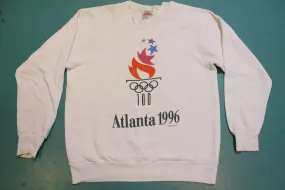 Atlanta 1996 100 Summer Olympics Crewneck Vintage 90s Torch Sweatshirt