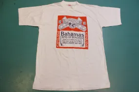 Bahamas King of Beaches Party Spot Vintage 80s Budweiser Single Stitch T-Shirt