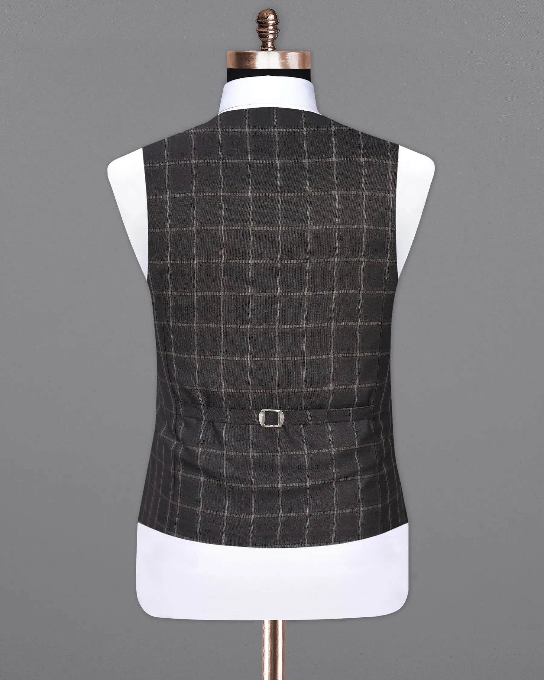 Baltic Sea Plaid Waistcoat