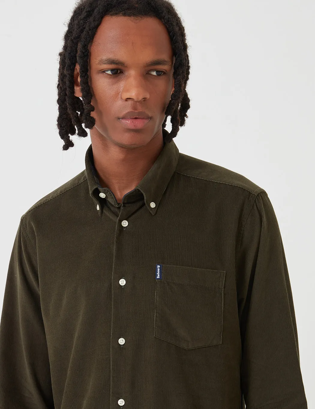 Barbour Cord 1 Tailored Shirt - Forest Green