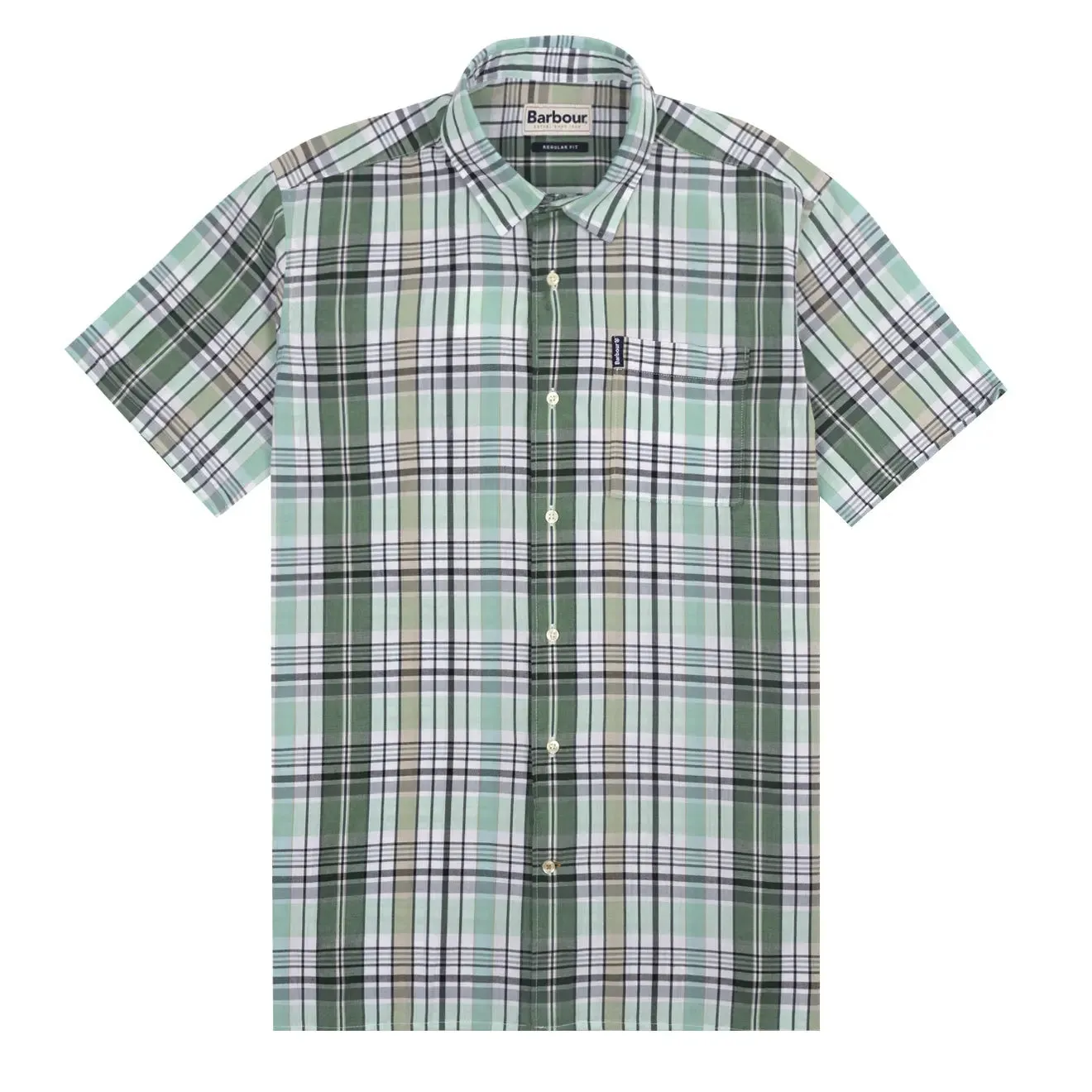 Barbour Madras 7 Summer Shirt Green