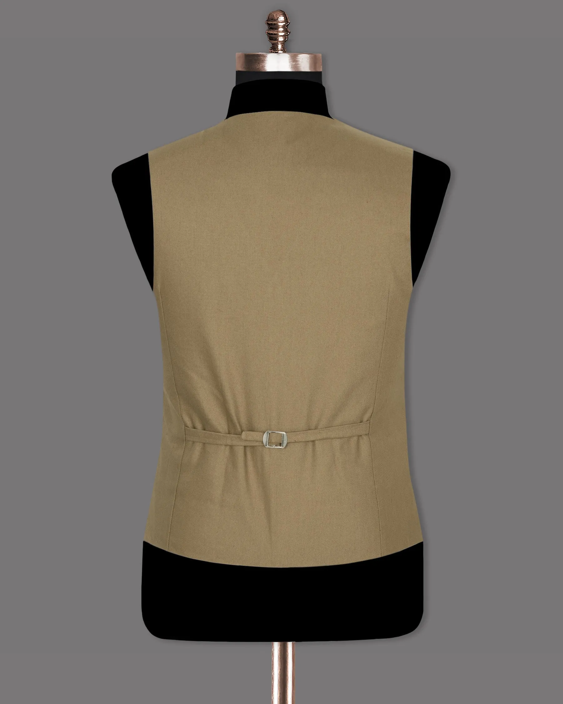 Barley Corn Brown Premium Cotton Waistcoat