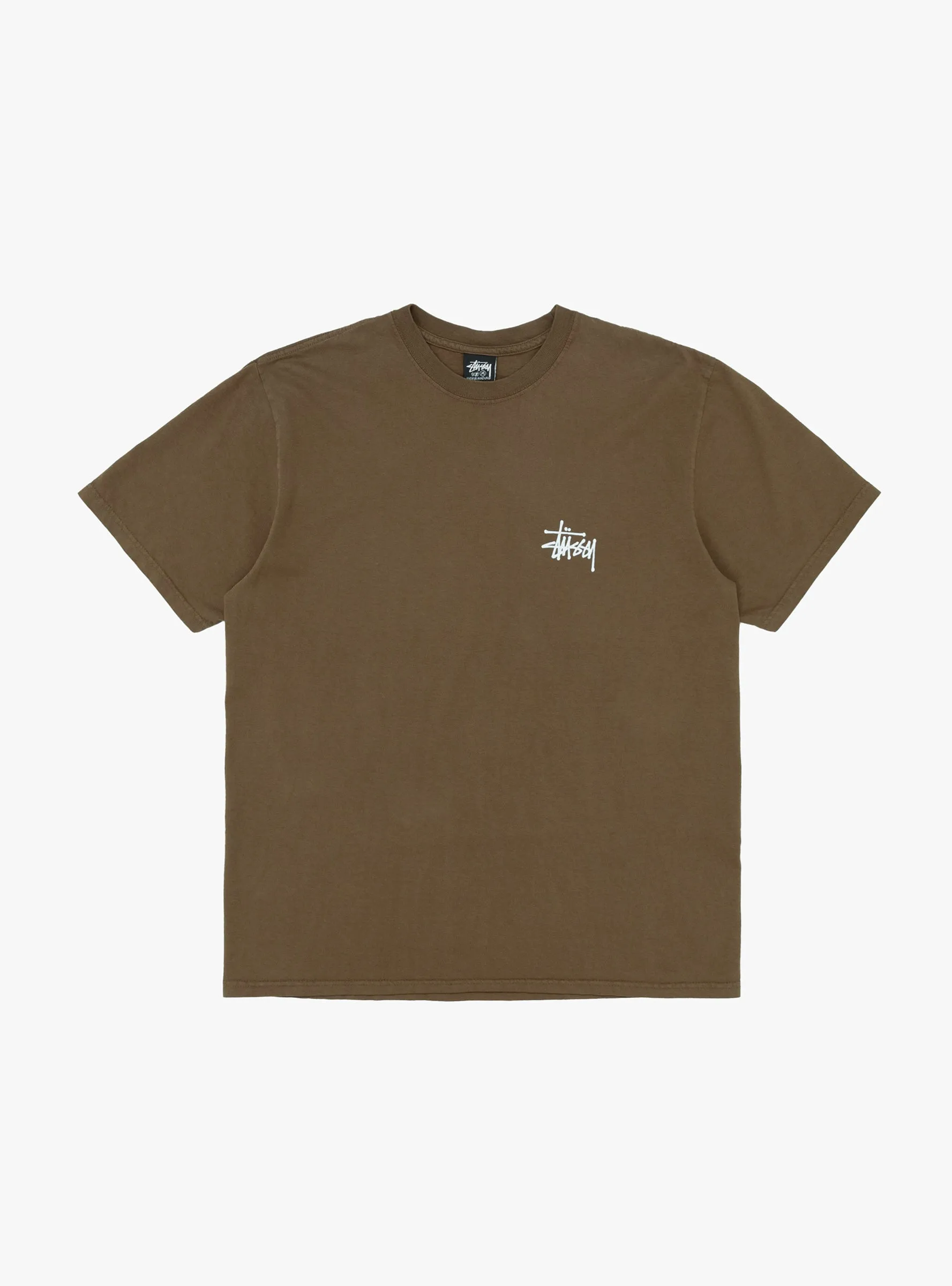 Basic Stussy Pig. Dyed T-shirt Brown