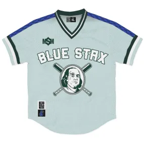 Optimized Title: Stylish Benjamin Blue Jersey by Blue Stax - Comfortable & Trendy Athletic Wear for Casual Outings