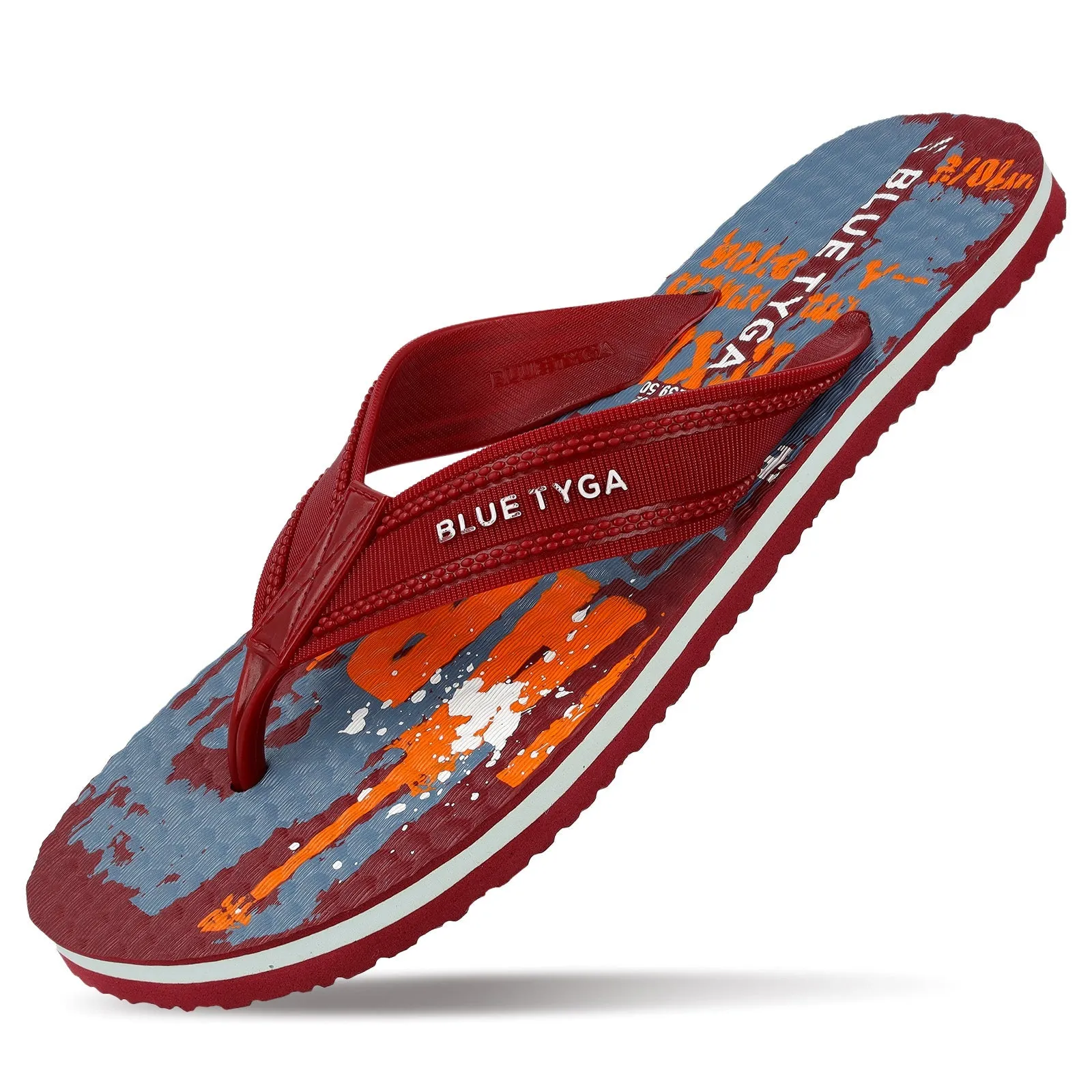 Blue Tyga Gents Flip Flop Thong  - BTG702 Maroon