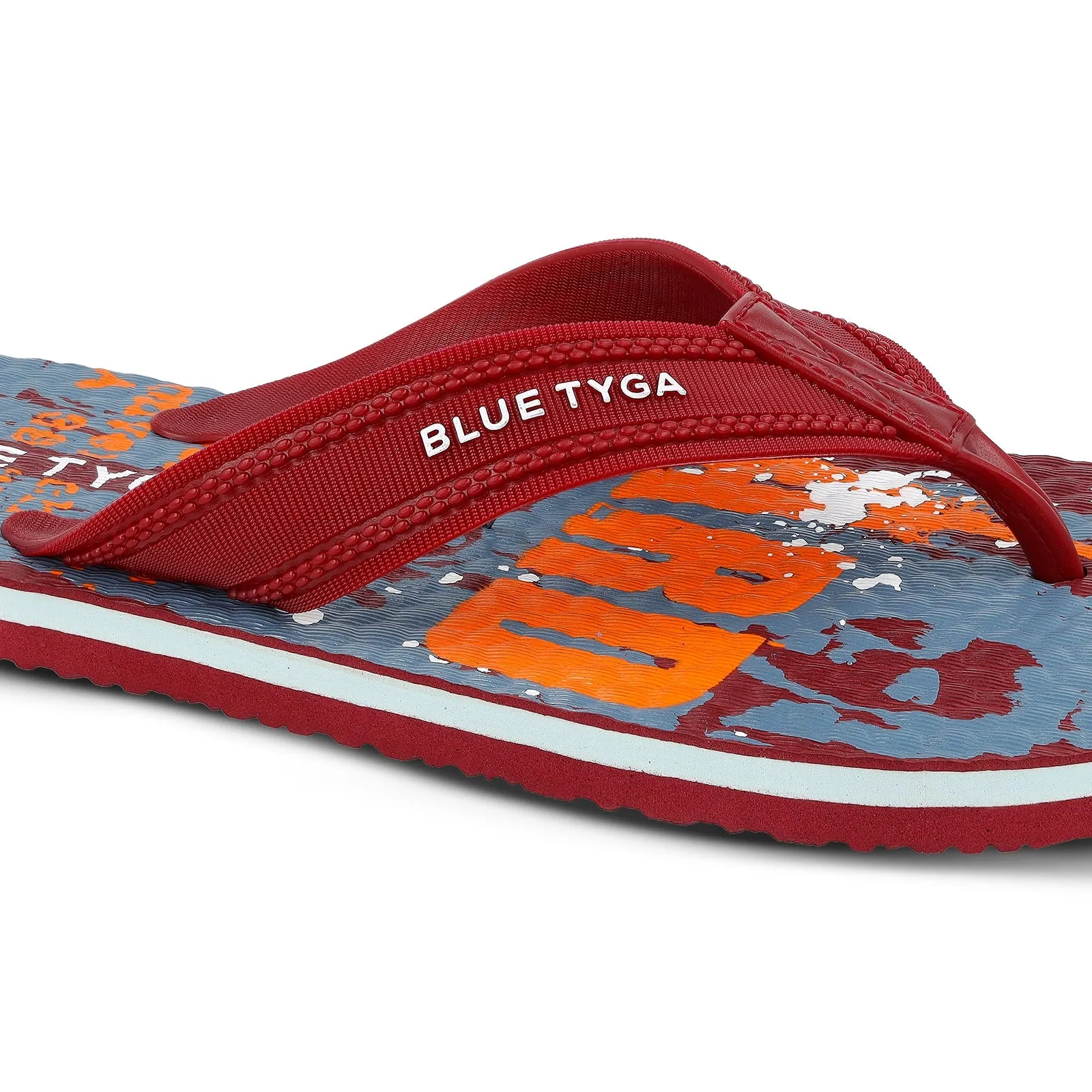 Blue Tyga Gents Flip Flop Thong  - BTG702 Maroon