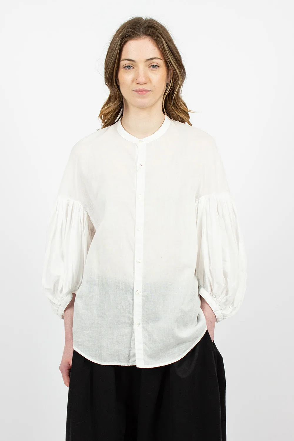 Bouffant Shirt White