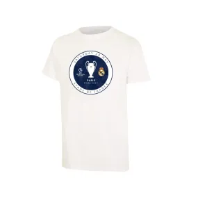 Camiseta Niños UCL Final Paris 2022 Blanca