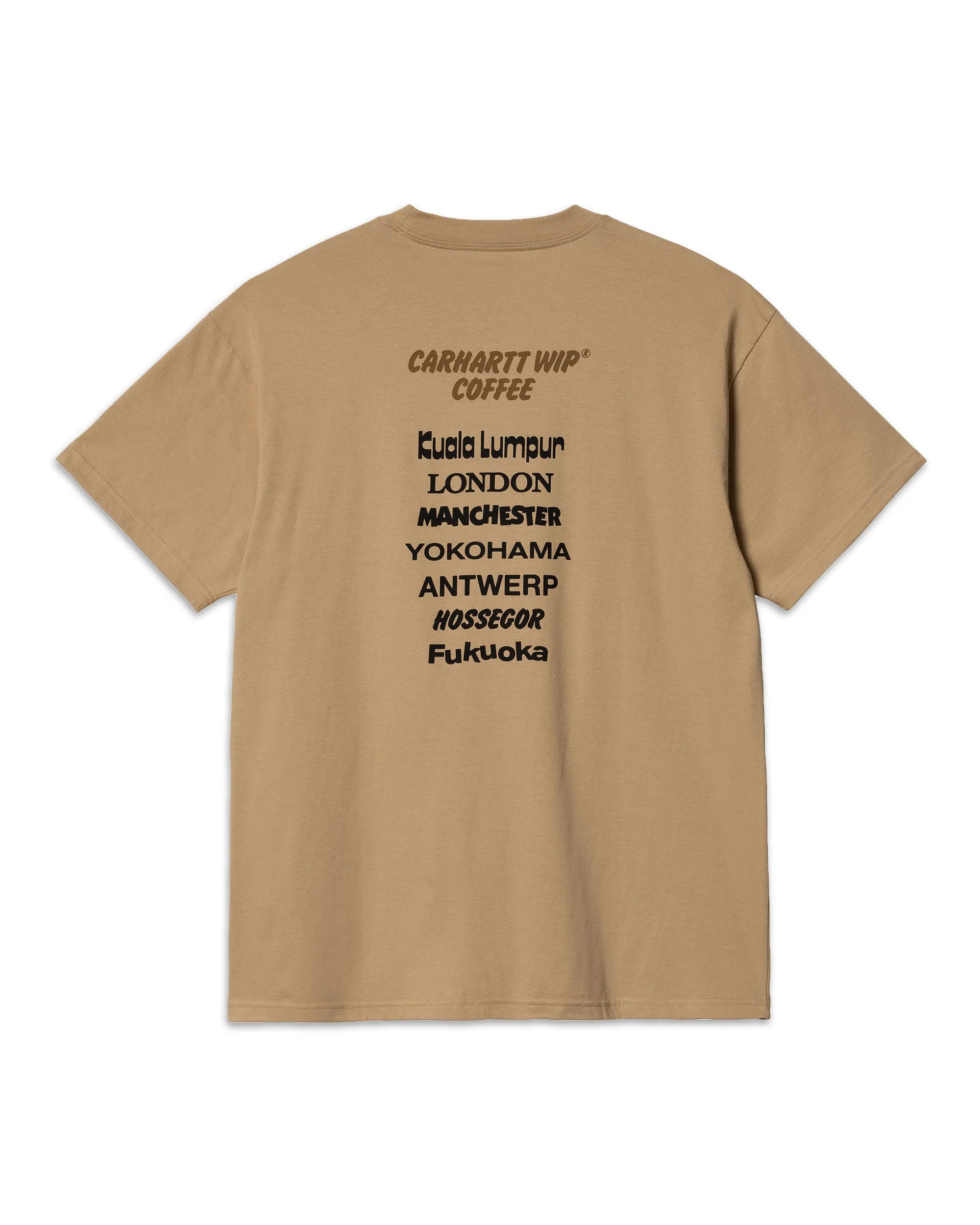 Carhartt Wip Coffee T-shirt Dusty Hamilton Brown