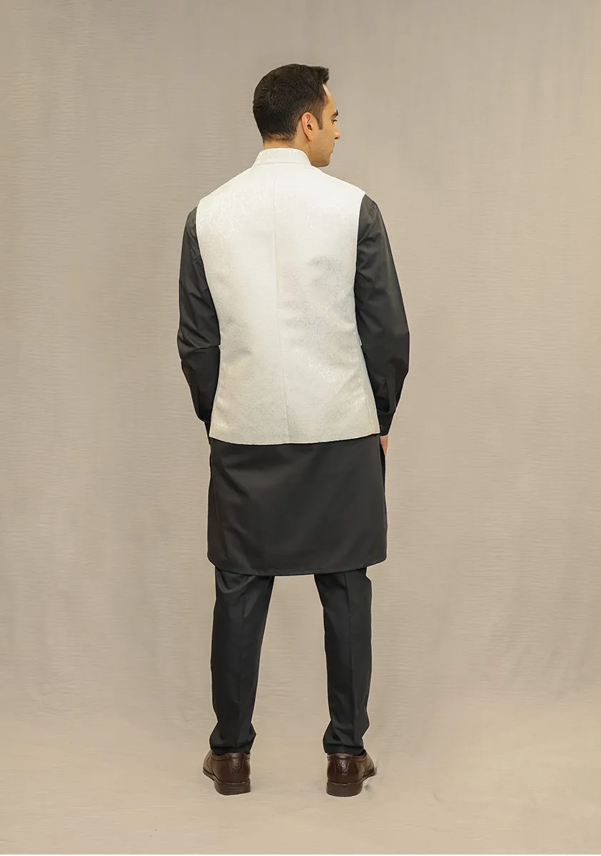 Classic Jamawar Pristine Traditional Waistcoat