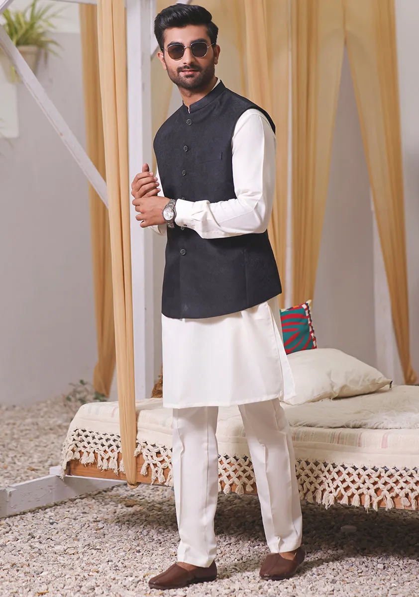 Classic Jamawar Tap Shoe Traditional Waistcoat