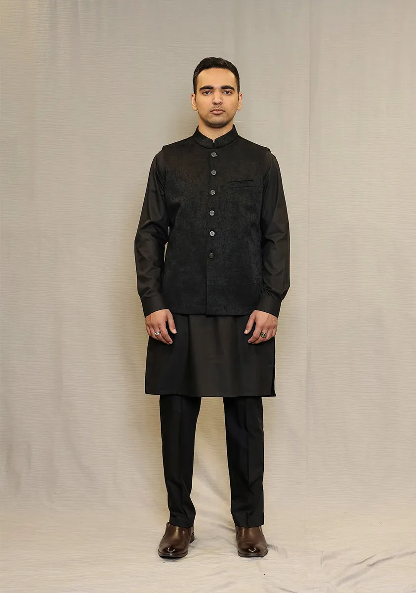 Classic Kambal Jamawar Tap Shoe Traditional Waistcoat