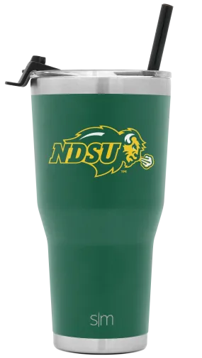 Collegiate Cruiser Tumbler with Flip Lid and Straw