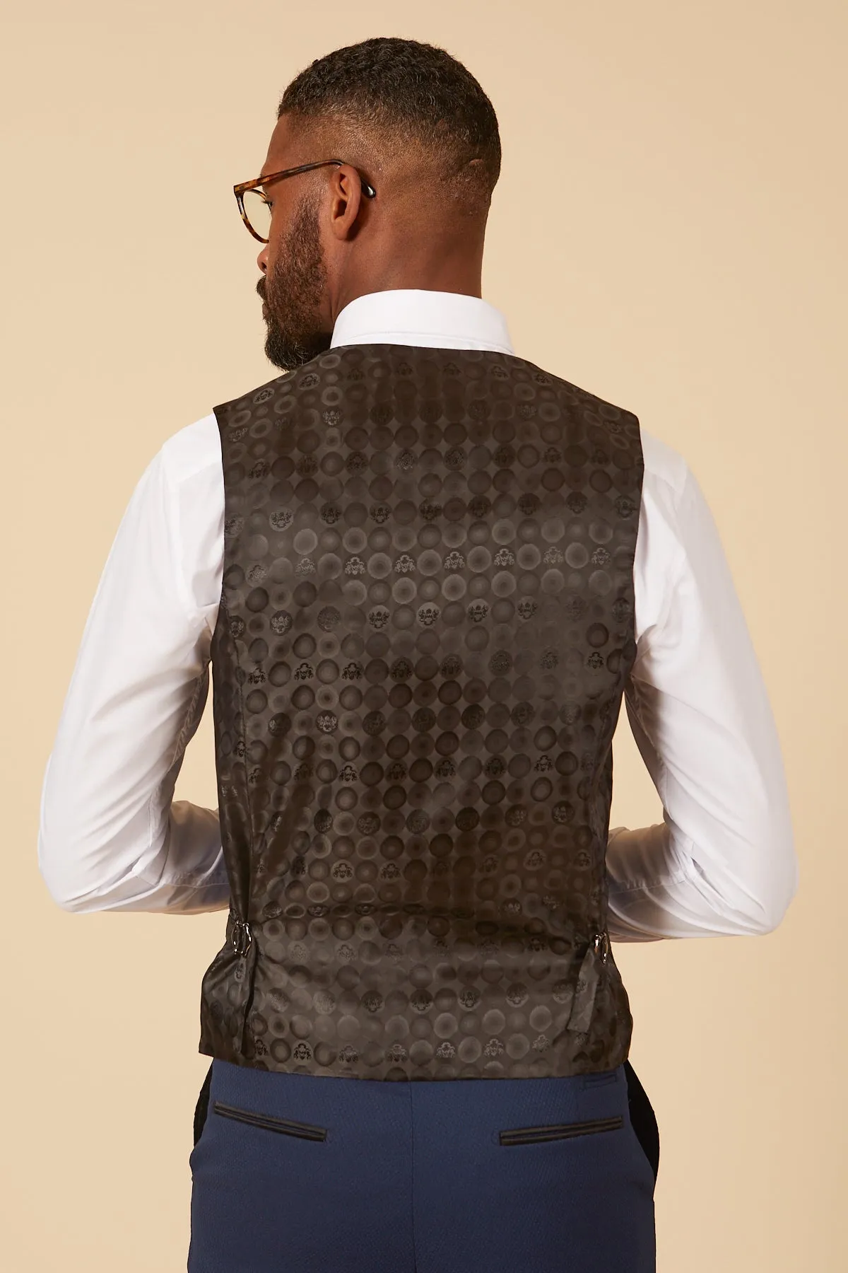 DALTON - Royal Blue Diamond Waistcoat