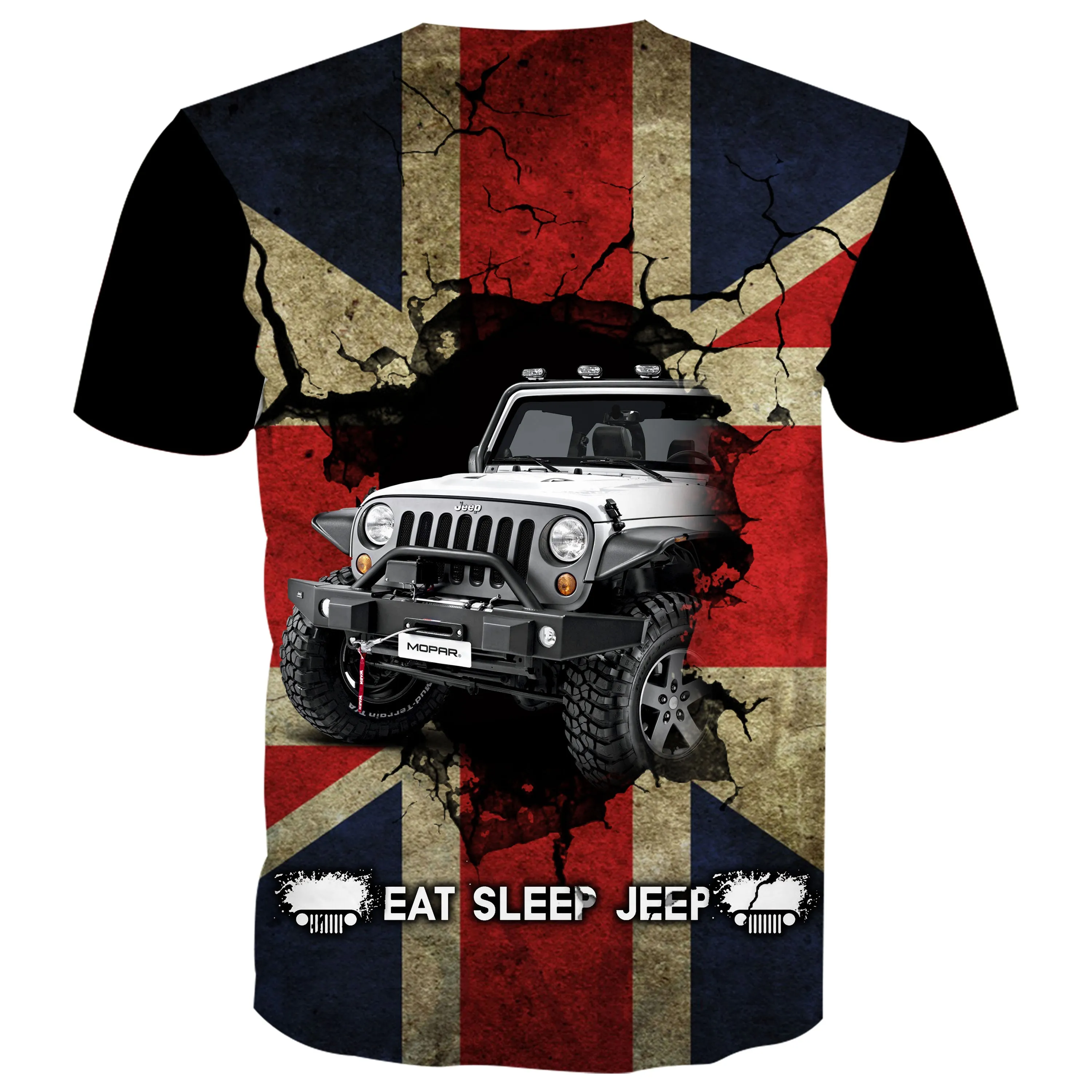 Eat Sleep Jeep Flag -  United Kingdom