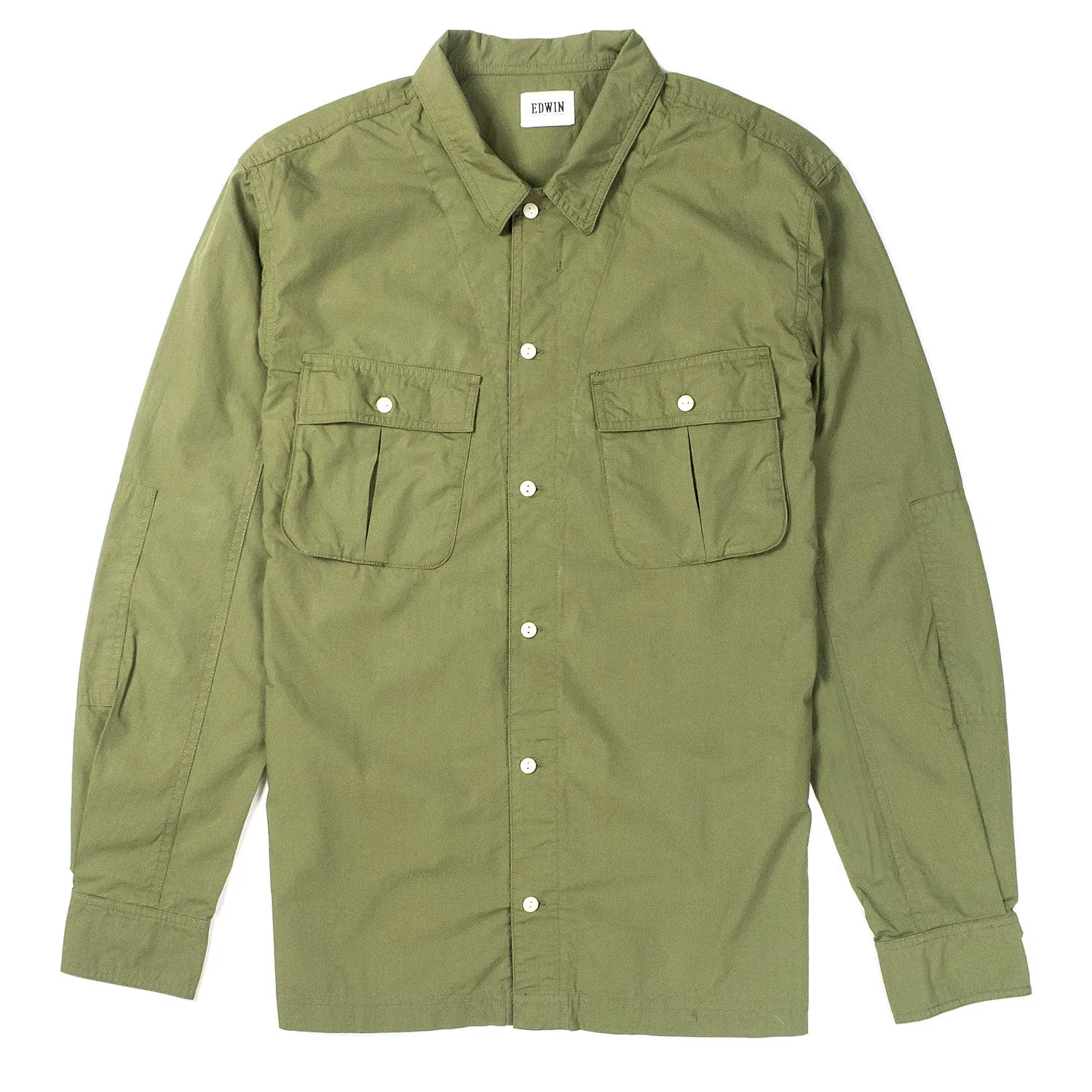 Edwin - Corporal Shirt - Military Green