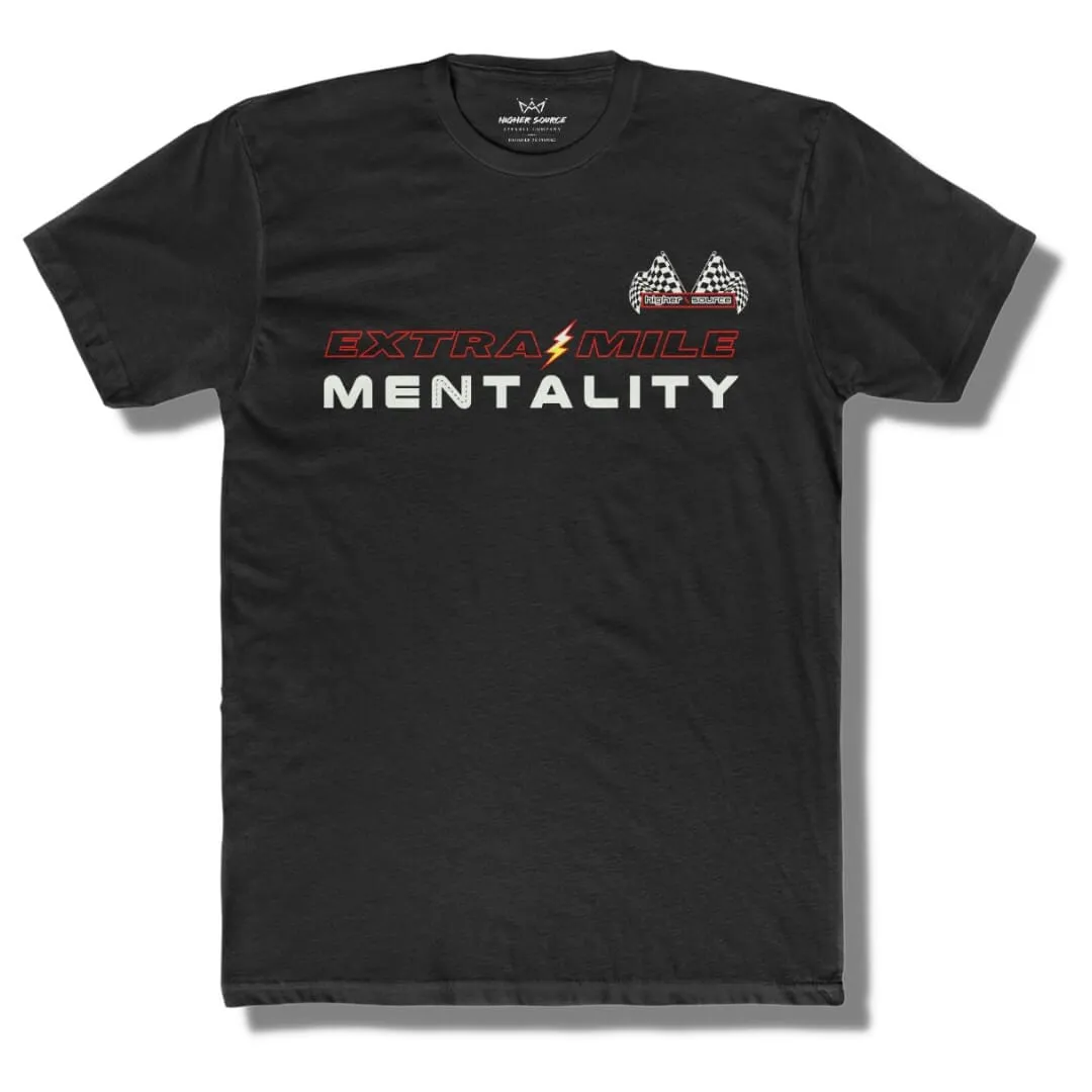 Extra Mile Mentality - Black - White / Red