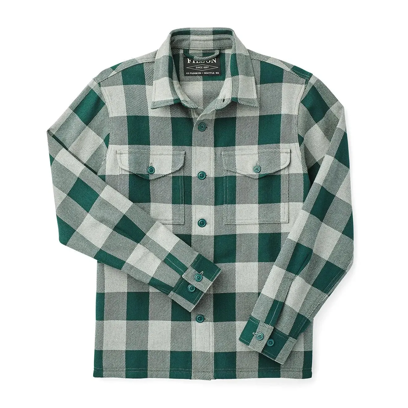 Filson Deer Island Jac-Shirt Forest Heather Green