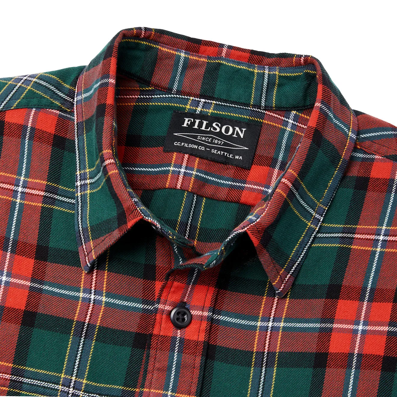 Filson Scout Shirt Green / Red / Black