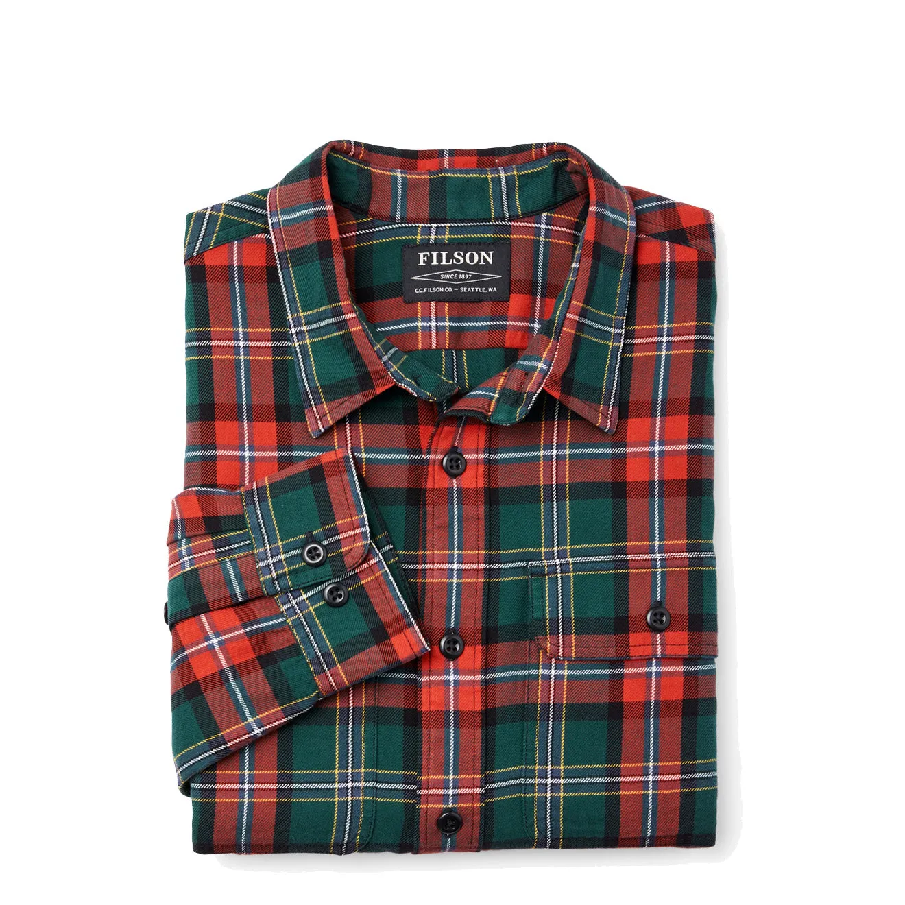 Filson Scout Shirt Green / Red / Black