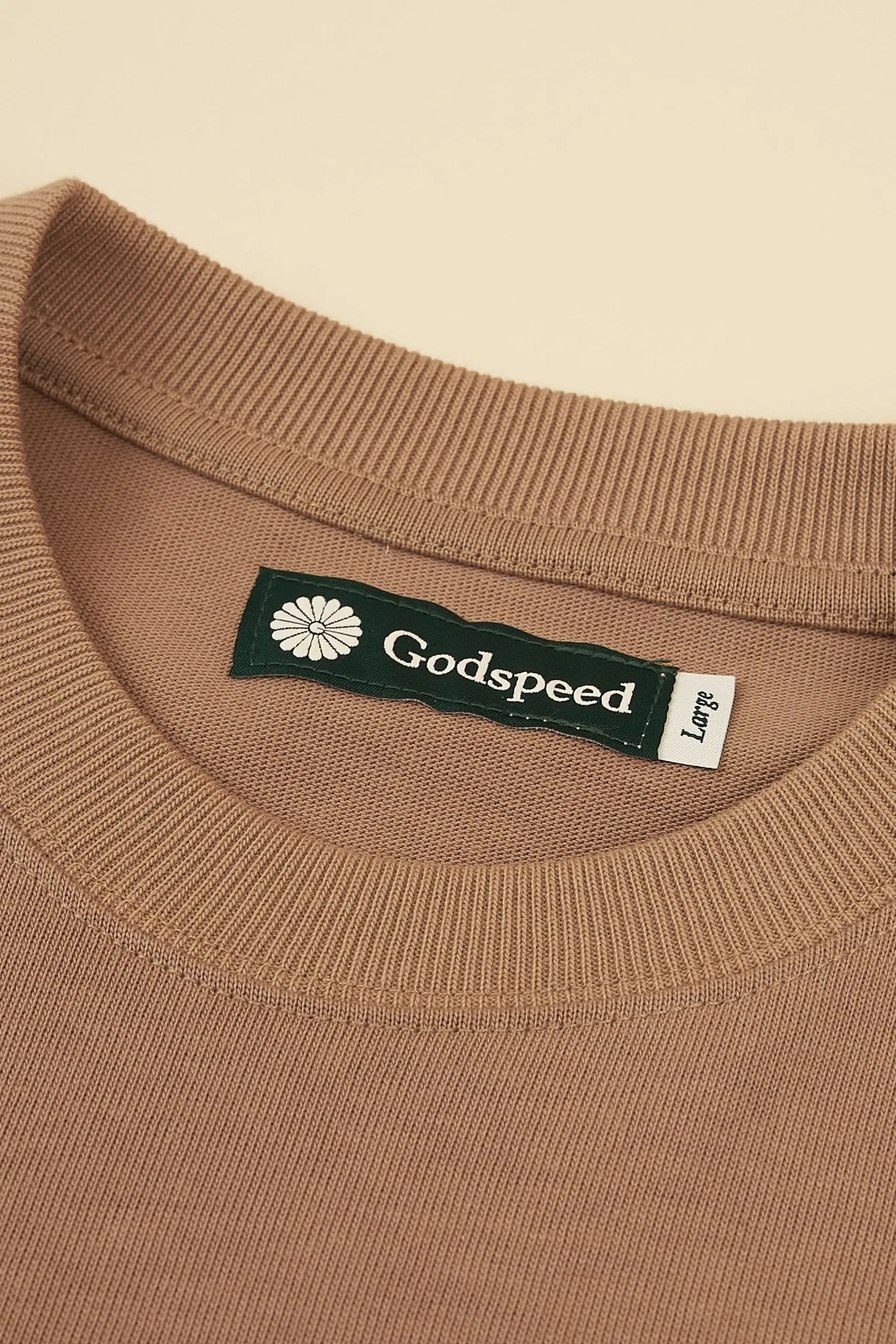 Godspeed 'Zenith' Heavyweight Organic T-Shirt - Brown