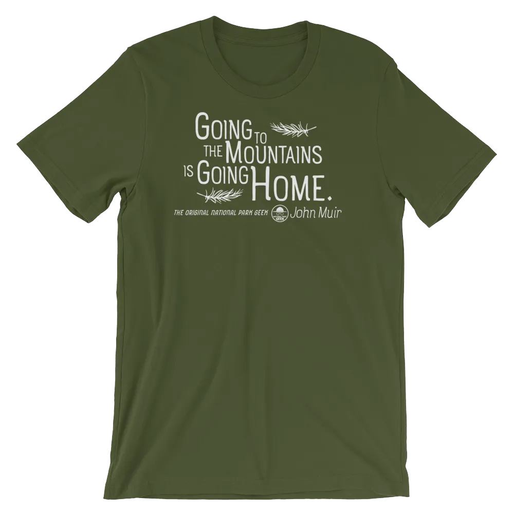 Going To The Mountains T-Shirt - White Logo