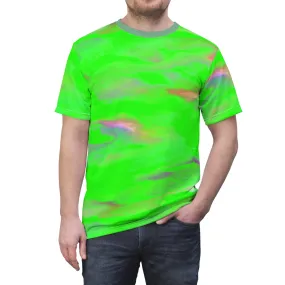 Green Marble Unisex Tee (AOP)