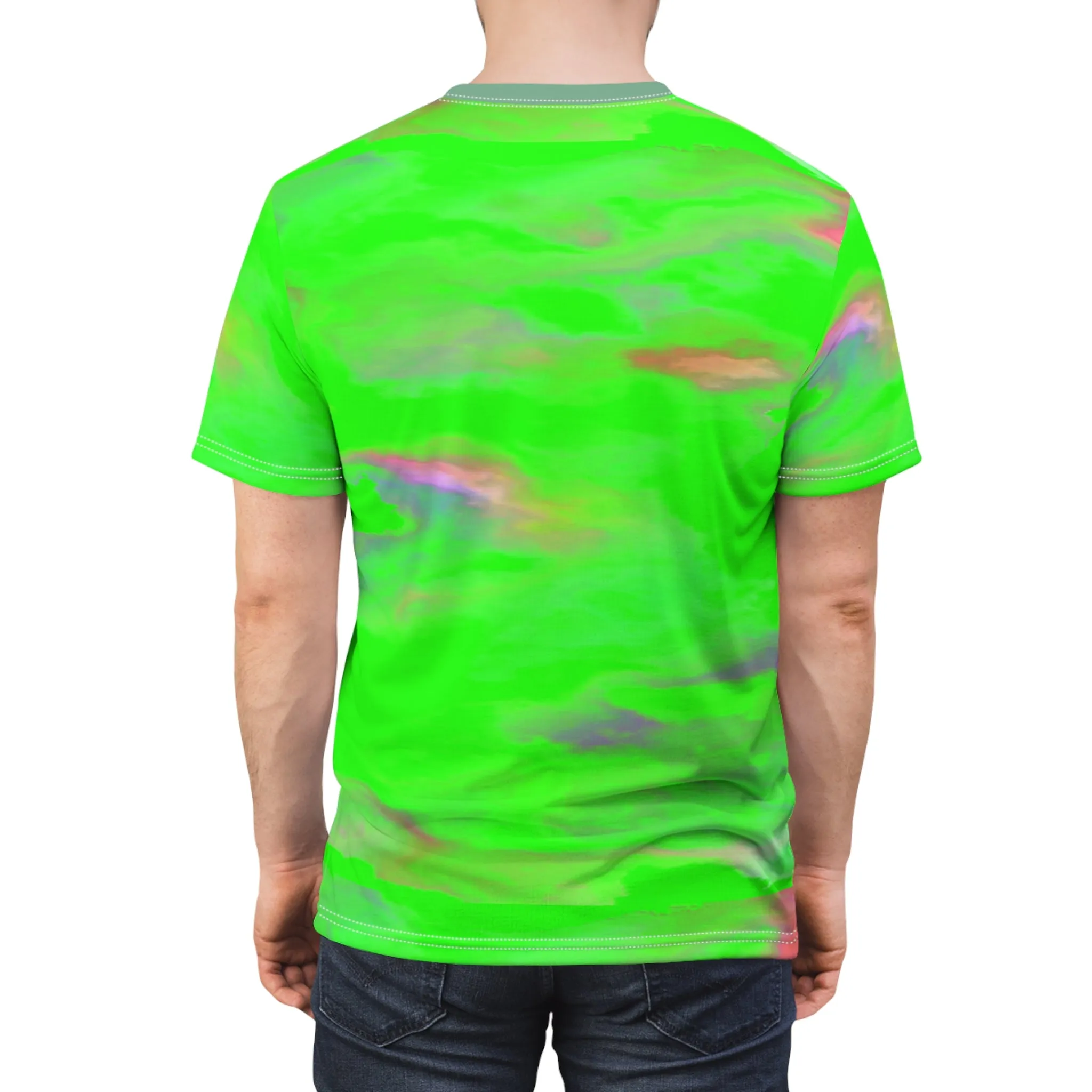 Green Marble Unisex Tee (AOP)